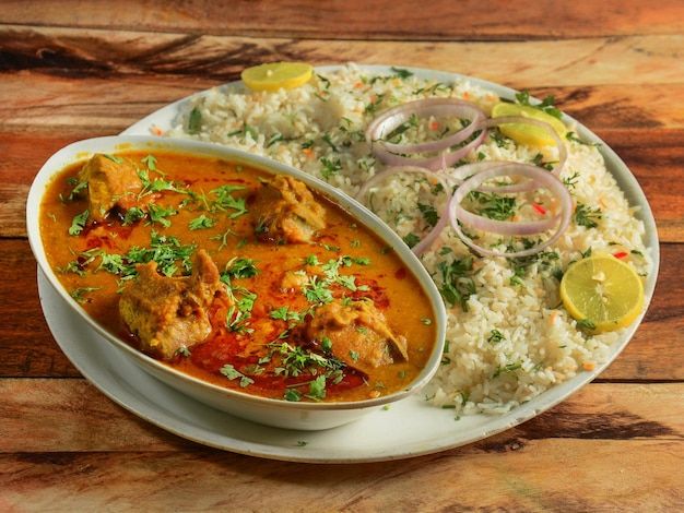 Mutton Dalcha with Bagara Rice